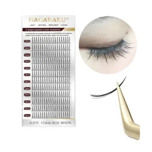 Pestañas Nagaraku Tipo A Tapered Cluster 0.07-D-Mix