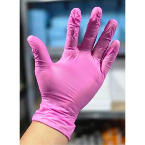 Guantes Nitrilo Rosados
